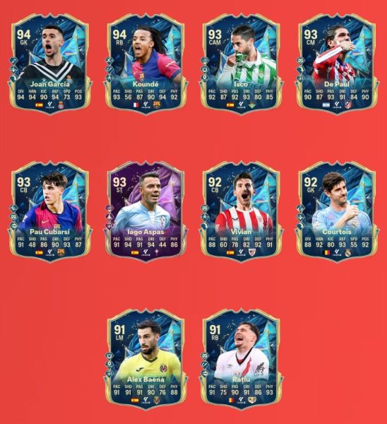 В EA Sports FC 25 вышла «Команда сезона» испанской Ла Лиги