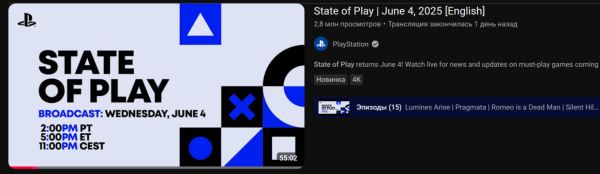 State of Play с файтингом Marvel стал самым популярным стримом ивента на YouTube